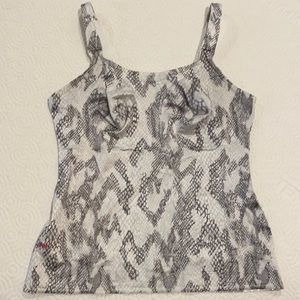 Ruby ribbon size 38 original Cami, with adjustable straps in Viper print.